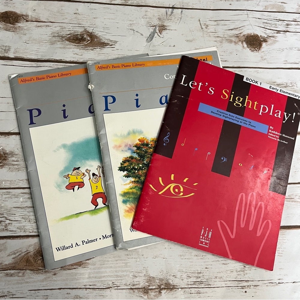 Beginner Piano Lesson Books Set Alfred’s Basic Piano Library
